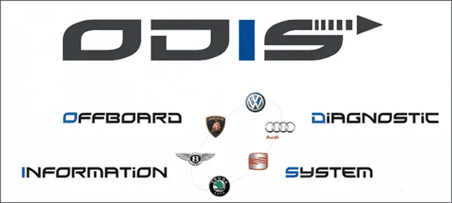 VW factory diagnostic scan running ODIS software at our shop